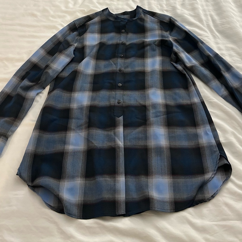Pendleton Blue Plaid Top - image 1